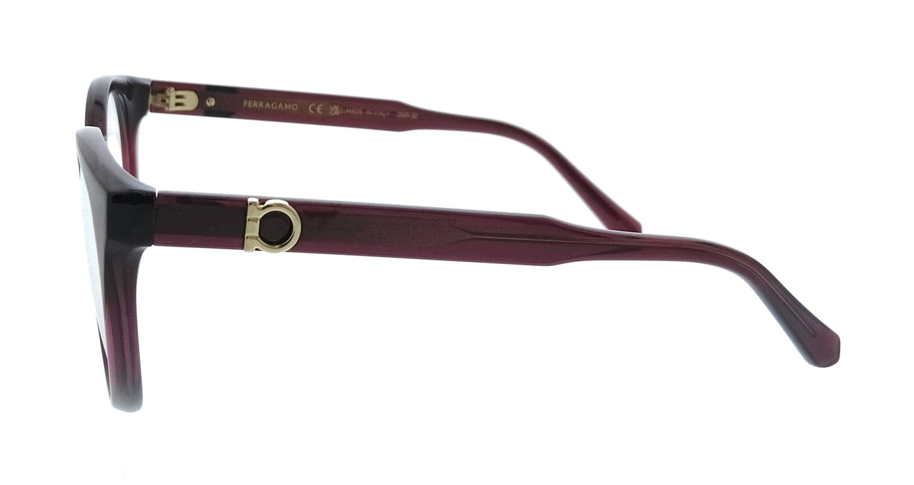 Salvatore Ferragamo SF3032E 612 Cat Eye Transparent Burgundy Women's Eyeglasses