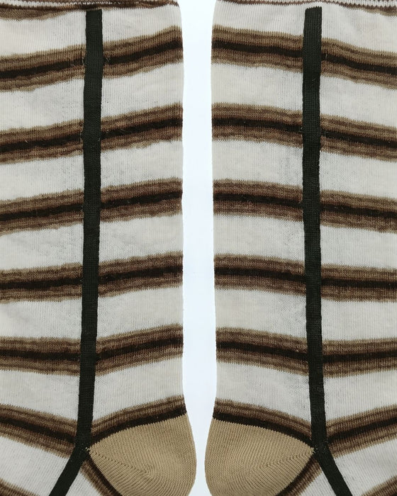 Missoni White Beige Mens Crew Socks-M