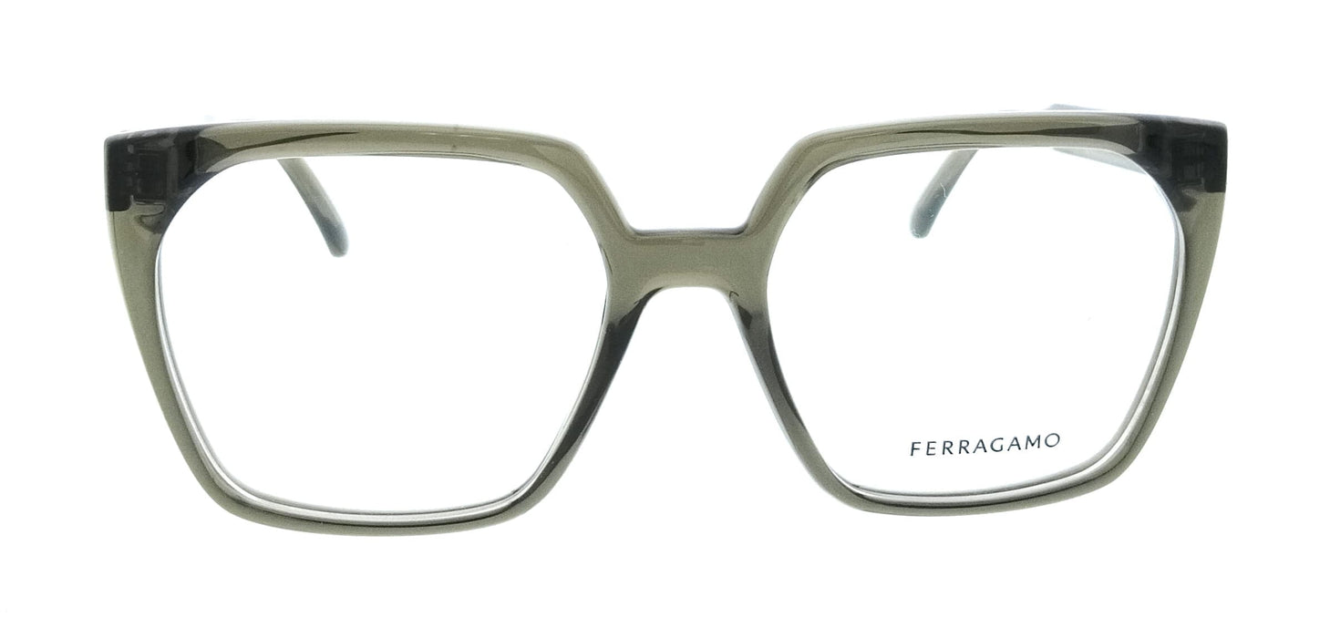 Salvatore Ferragamo SF3042E 320 Cat Eye Transparent Khaki Women's Eyeglasses