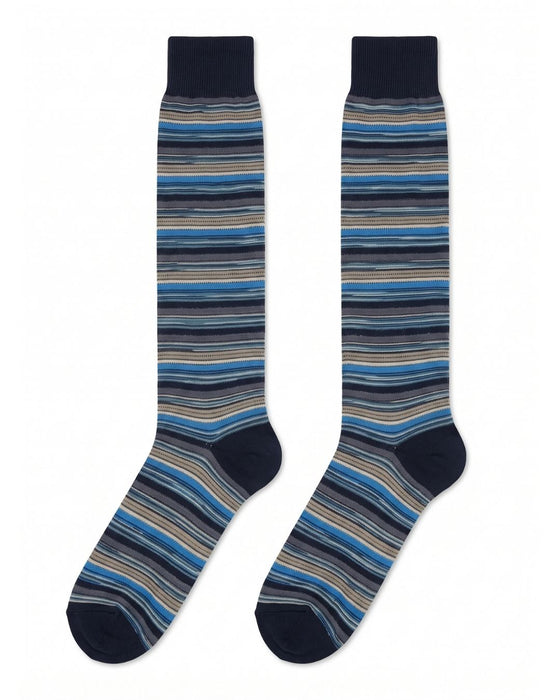 Missoni Turquoise  Mens Classic Stripe Crew Socks-M