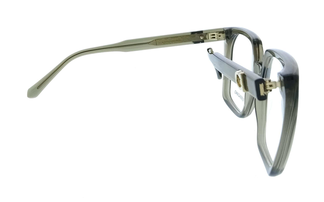 Salvatore Ferragamo SF3042E 320 Cat Eye Transparent Khaki Women's Eyeglasses
