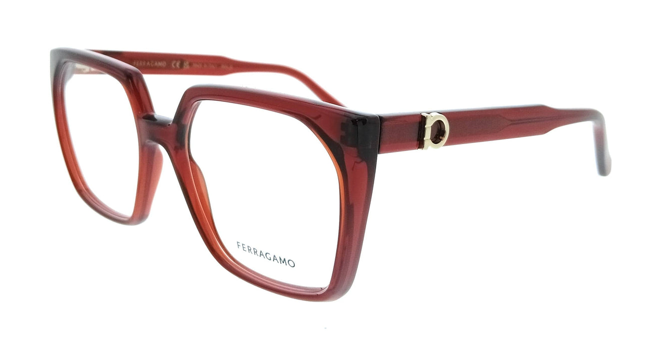 Salvatore Ferragamo SF3042E 612 Cat Eye Transparent Burgundy Women's Eyeglasses