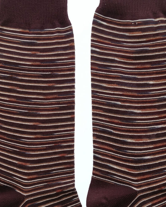 Missoni Plum  Mens Classic Stripe Crew Socks-M