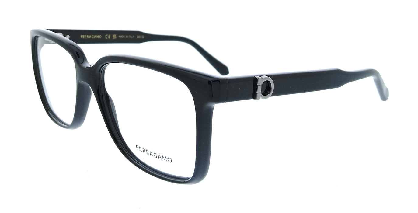 Salvatore Ferragamo SF3043E 001 Rectangle Black Men's Eyeglasses