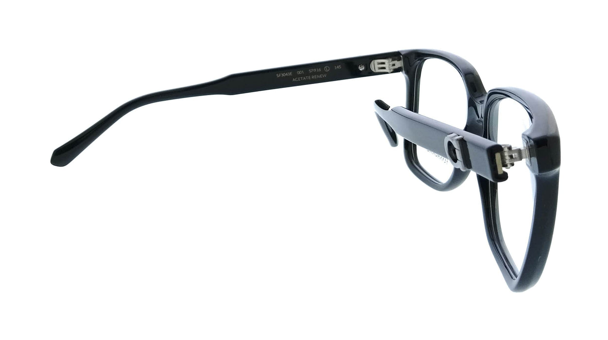 Salvatore Ferragamo SF3043E 001 Rectangle Black Men's Eyeglasses