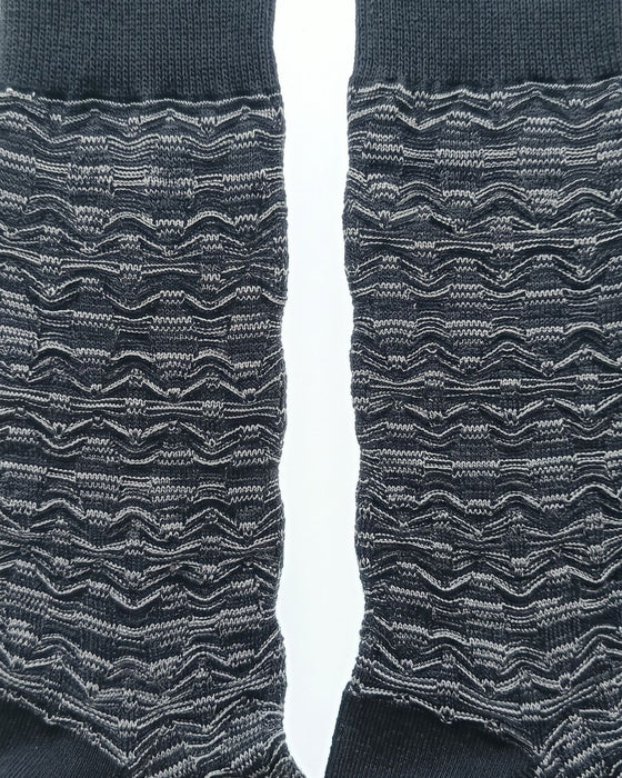 Missoni Anthracite  Mens Classic Chevron Crew Socks-M