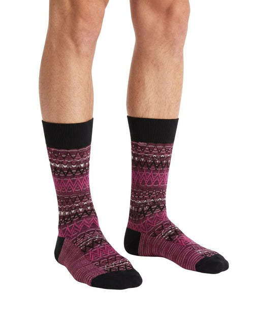 Missoni Magenta  Mens Classic Chevron Crew Socks-M