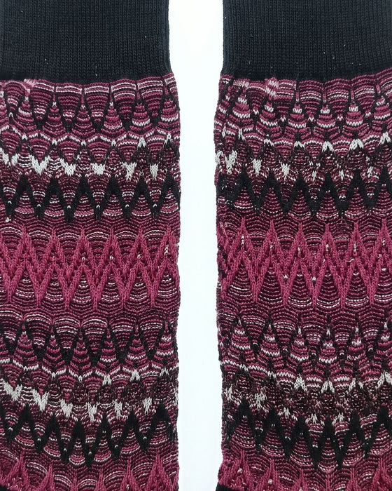 Missoni Magenta  Mens Classic Chevron Crew Socks-M