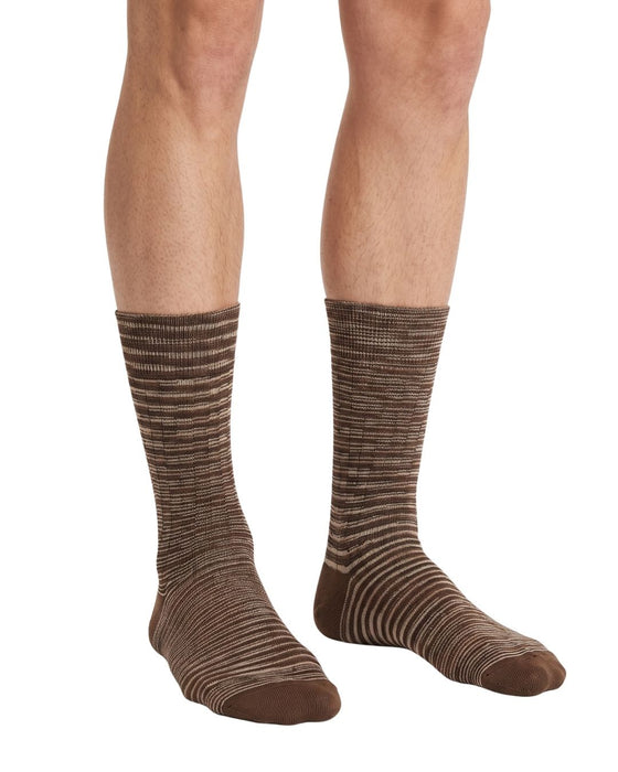 Missoni Light Brown Mens Textured Ribbed Crew Socks-M