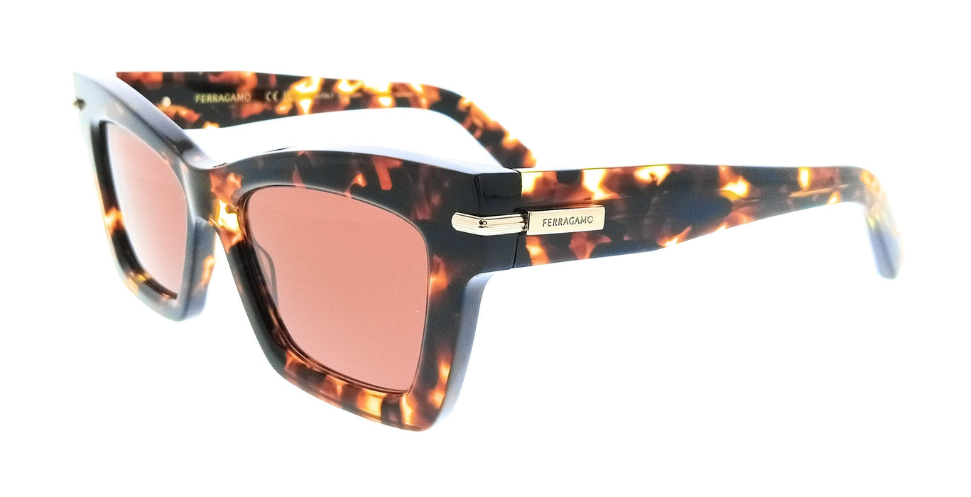 Salvatore Ferragamo SF2031S 242 Cat Eye Dark Tortoise Women's Sunglasses