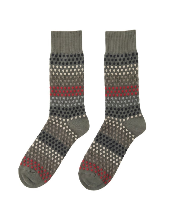 Missoni Grey Mens Pattern Crew Socks-L