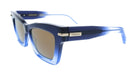 Salvatore Ferragamo SF2031S 415 Cat Eye Gradient Dark Blue Transparent Women's Sunglasses