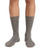 Missoni Taupe  Mens Classic Stripe Crew Socks-L