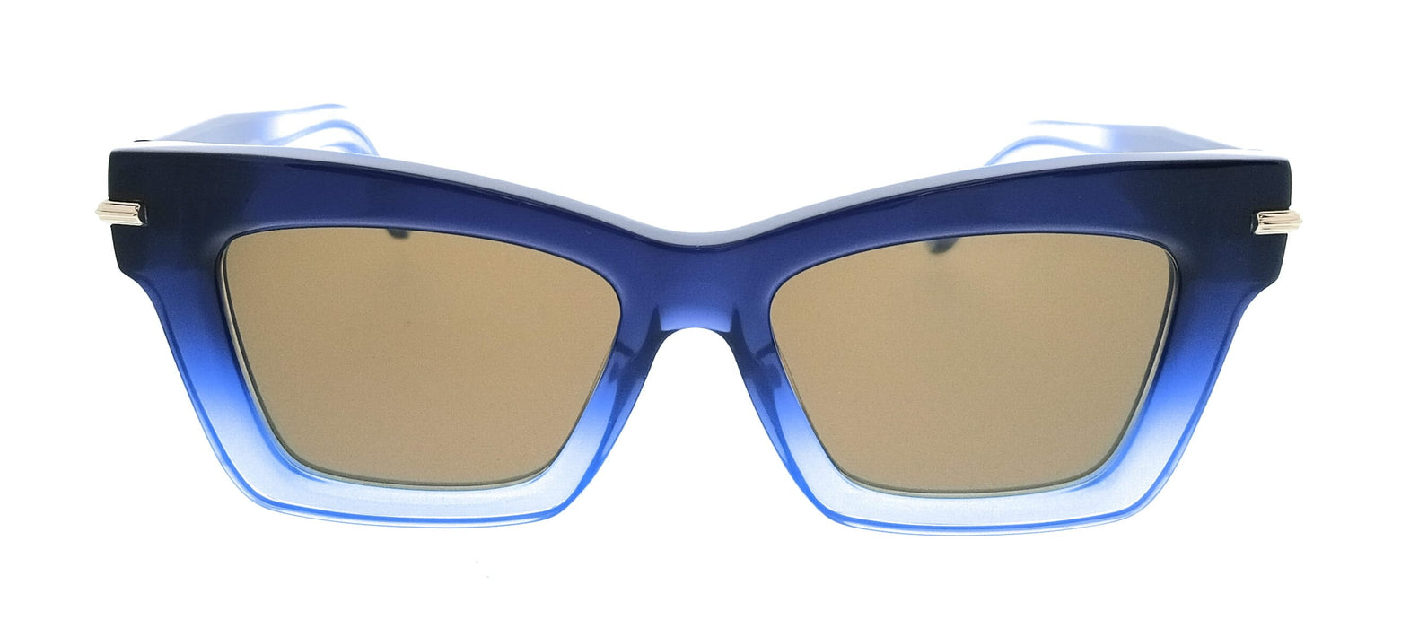 Salvatore Ferragamo SF2031S 415 Cat Eye Gradient Dark Blue Transparent Women's Sunglasses