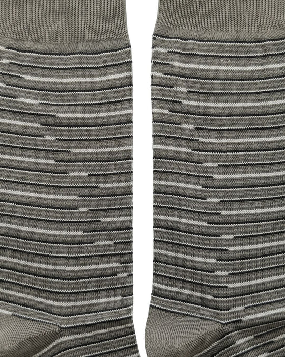 Missoni Taupe  Mens Classic Stripe Crew Socks-L