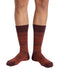 Missoni Burgundy Orange Mens Classic Chevron Crew Socks-M