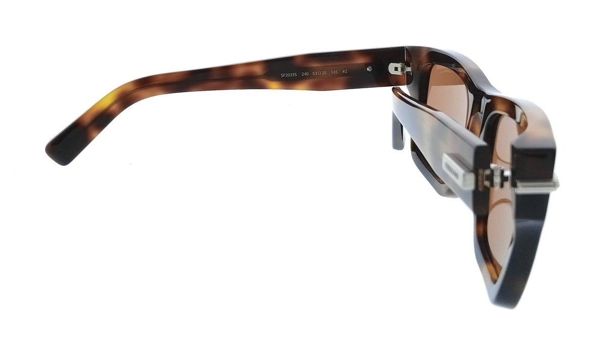 Salvatore Ferragamo SF2033S 240 Square Tortoise Men's Sunglasses
