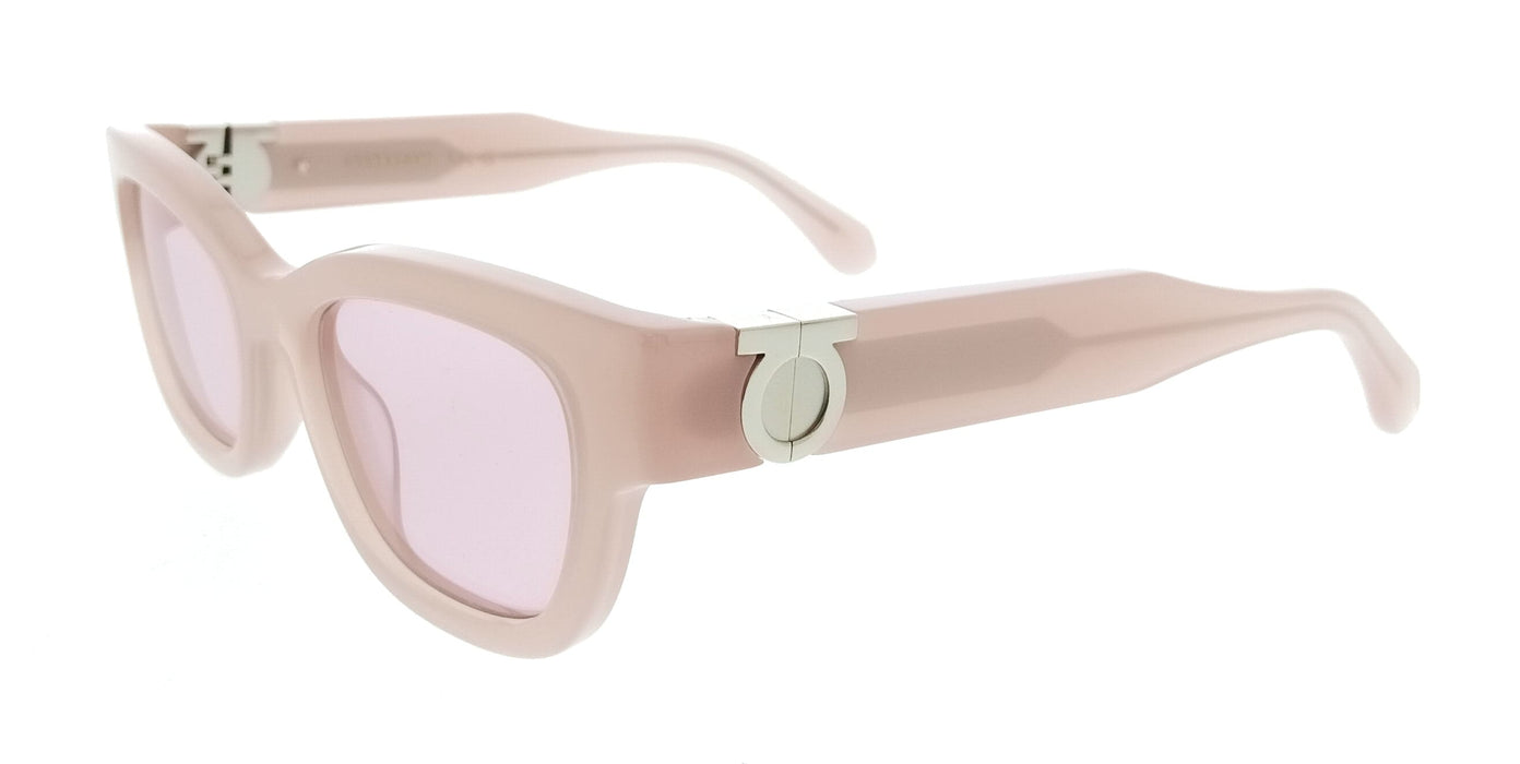 Salvatore Ferragamo SF2067S 662 Round Opaline Rose Women's Sunglasses