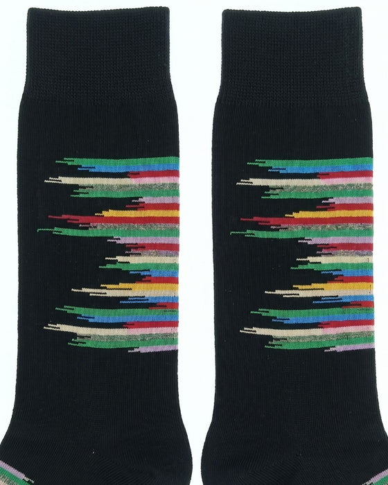 Missoni Black  Mens Color Stripe Crew Socks-M