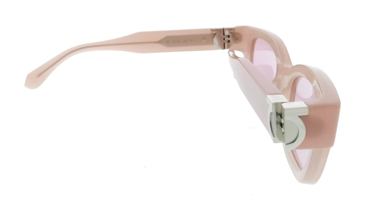 Salvatore Ferragamo SF2067S 662 Round Opaline Rose Women's Sunglasses