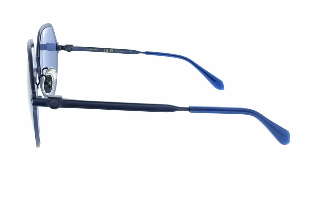 Salvatore Ferragamo SF325S 414 Oversized Matte Blue Women's Sunglasses