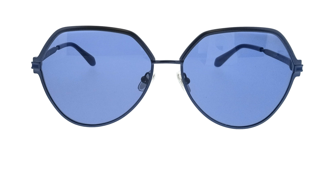 Salvatore Ferragamo SF325S 414 Oversized Matte Blue Women's Sunglasses