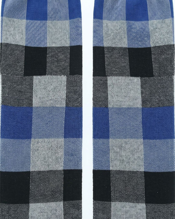 Missoni Blue Mens Checkered Crew Socks-M
