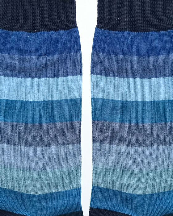 Missoni Turquoise Mens Wide Stripe Crew Socks-L