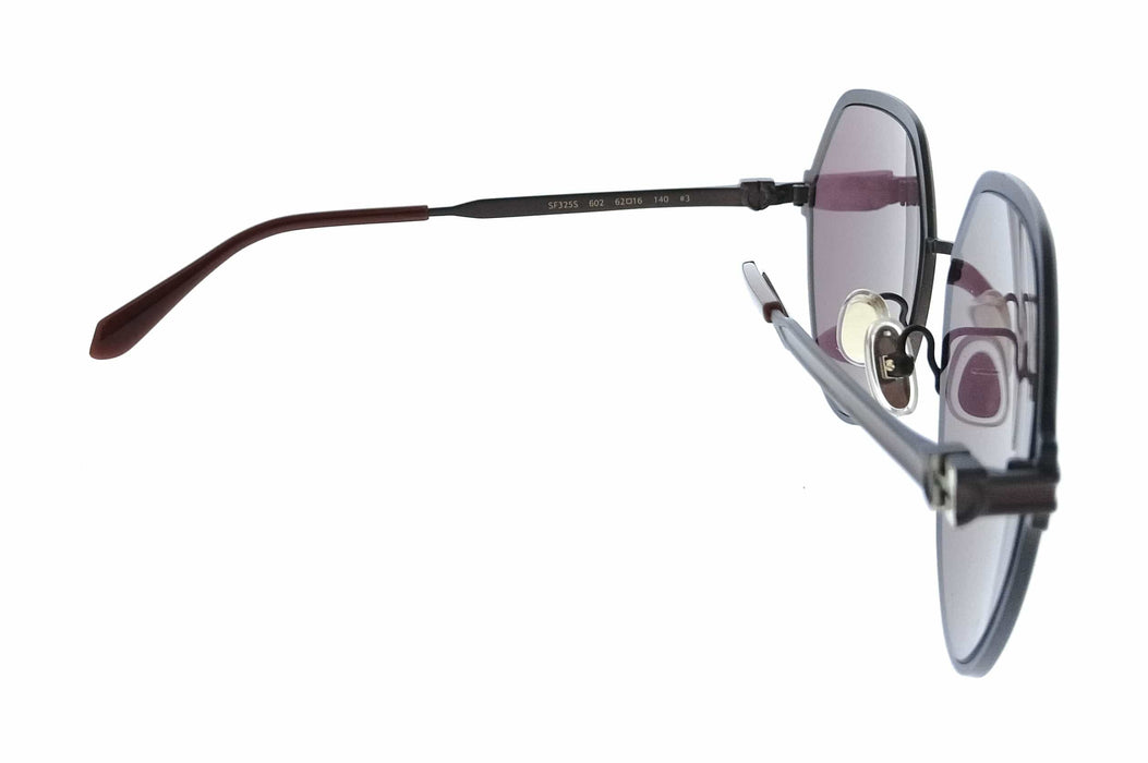 Salvatore Ferragamo SF325S 602 Oversized Matte Burgundy Women's Sunglasses