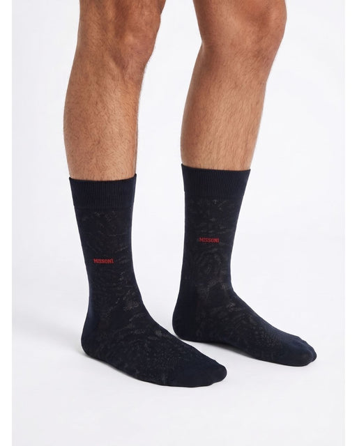Missoni Black Mens Crew Socks-M