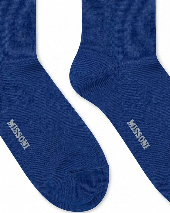 Missoni Blue Mens Crew Socks-M