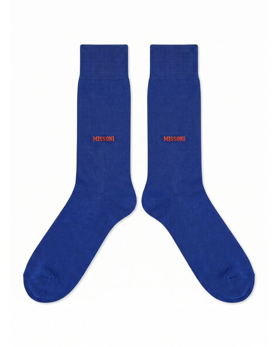 Missoni Royal Blue Mens Crew Socks-M