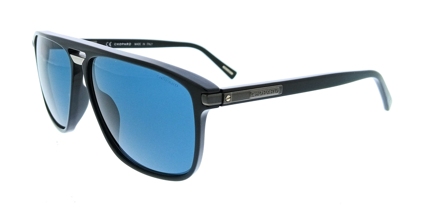 Chopard SCH293 61700K Black Aviator Mens Sunglasses