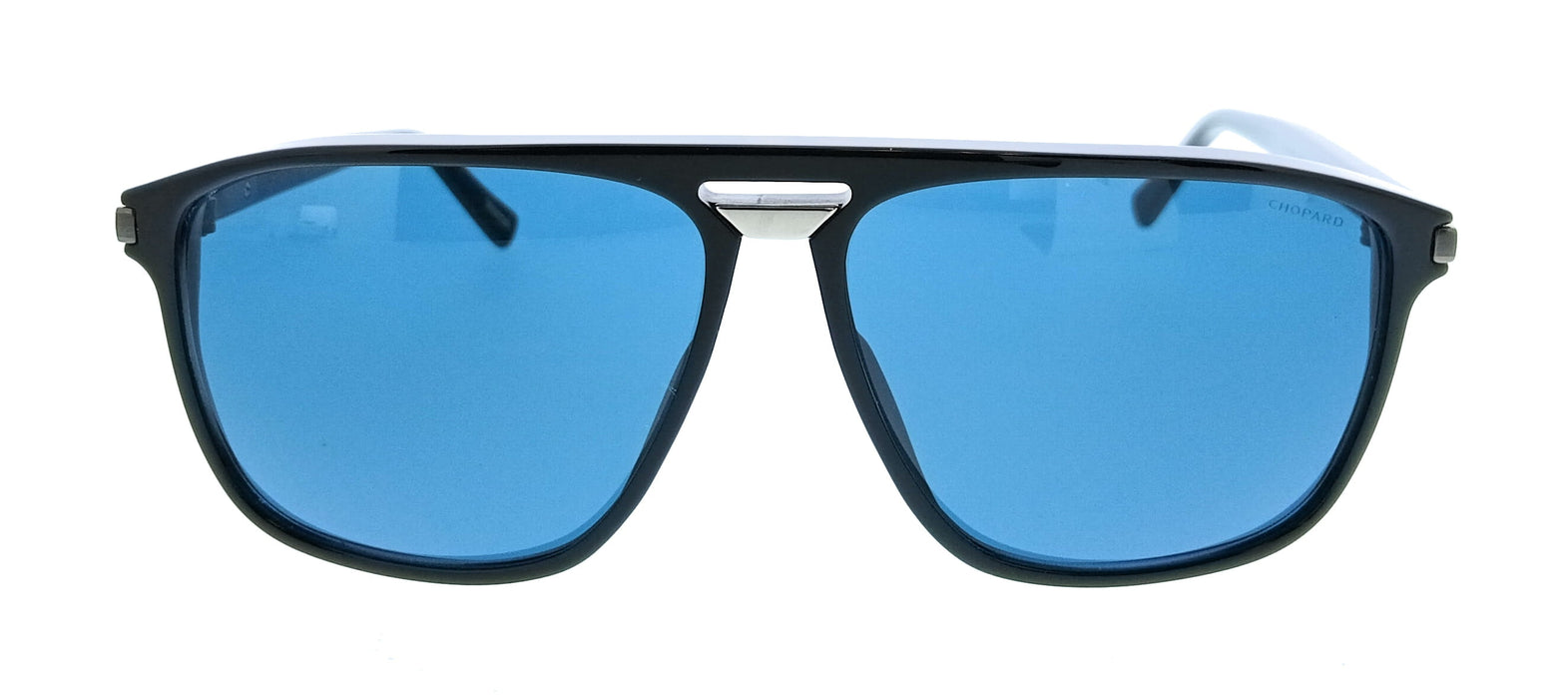 Chopard SCH293 61700K Black Aviator Mens Sunglasses