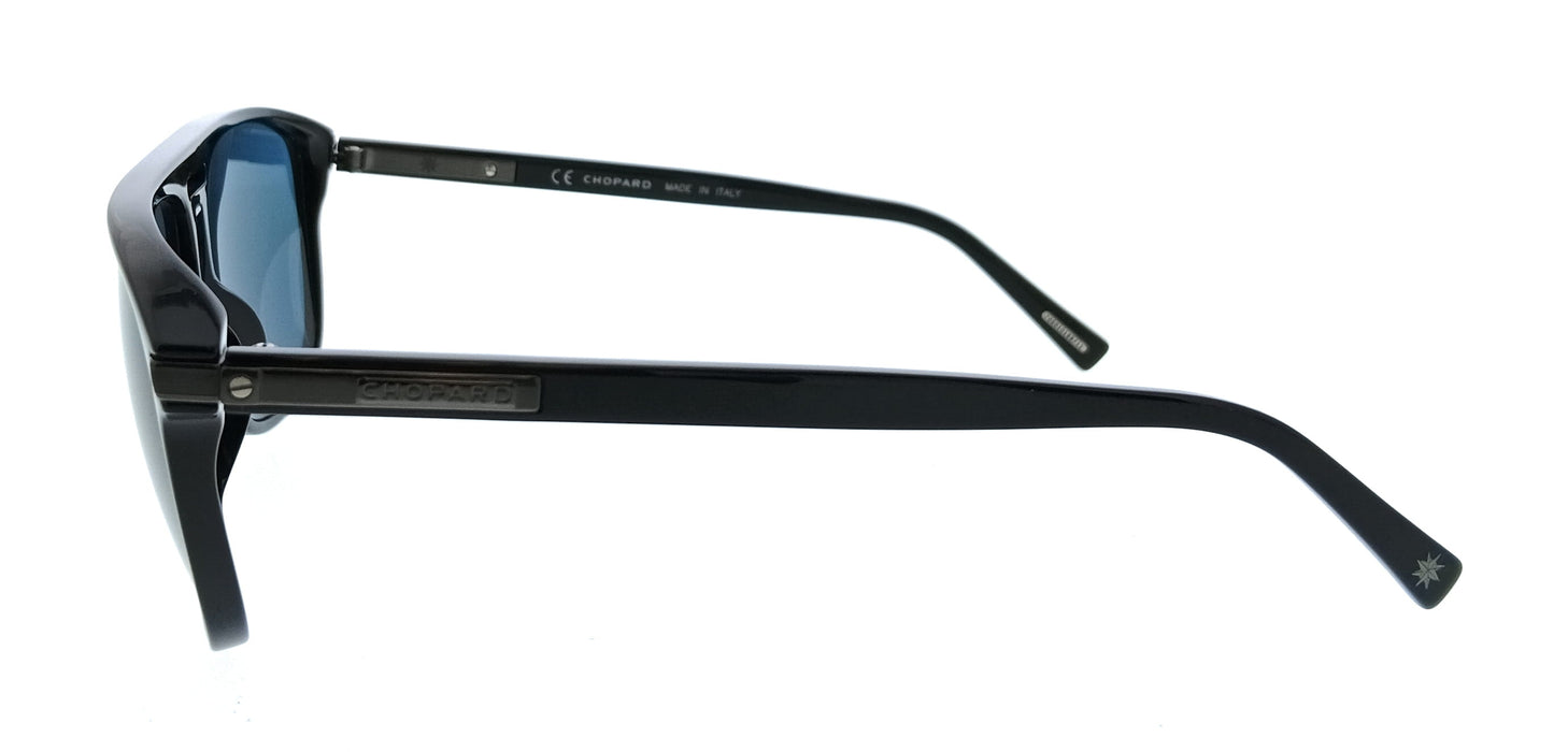 Chopard SCH293 61700K Black Aviator Mens Sunglasses