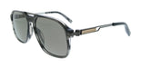 Chopard SCH347 586X7P Striped Gray Rectangle Mens Sunglasses