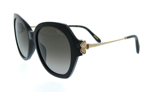 Chopard SCH354S54700K Shiny Black Cat Eye Womens Sunglasses