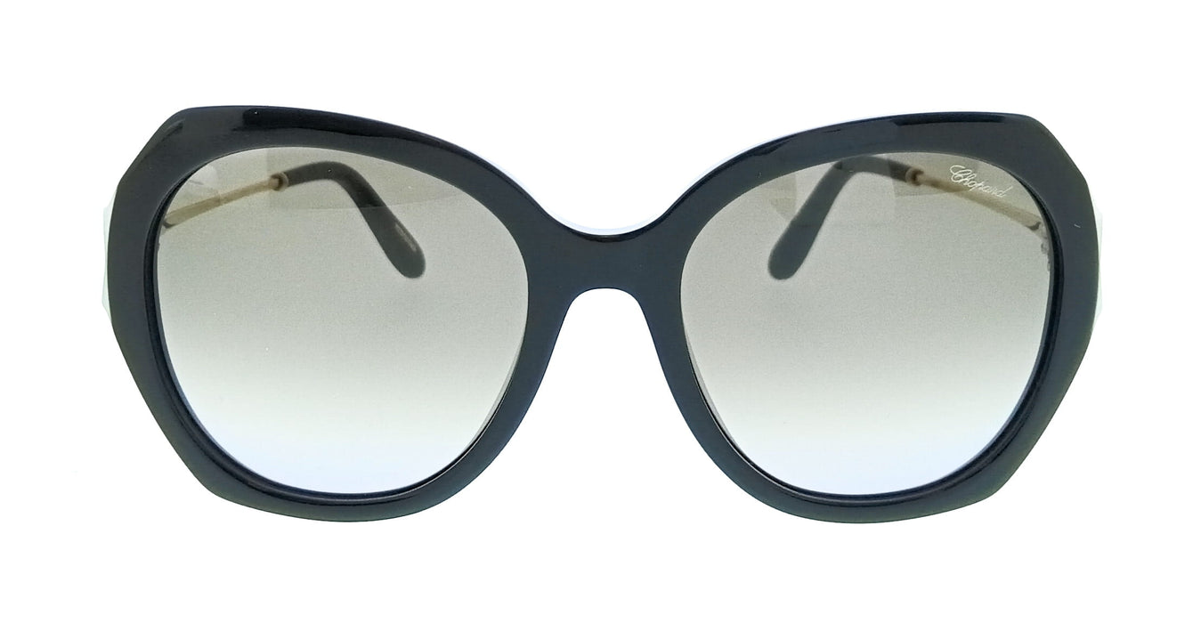 Chopard SCH354S54700K Shiny Black Cat Eye Womens Sunglasses