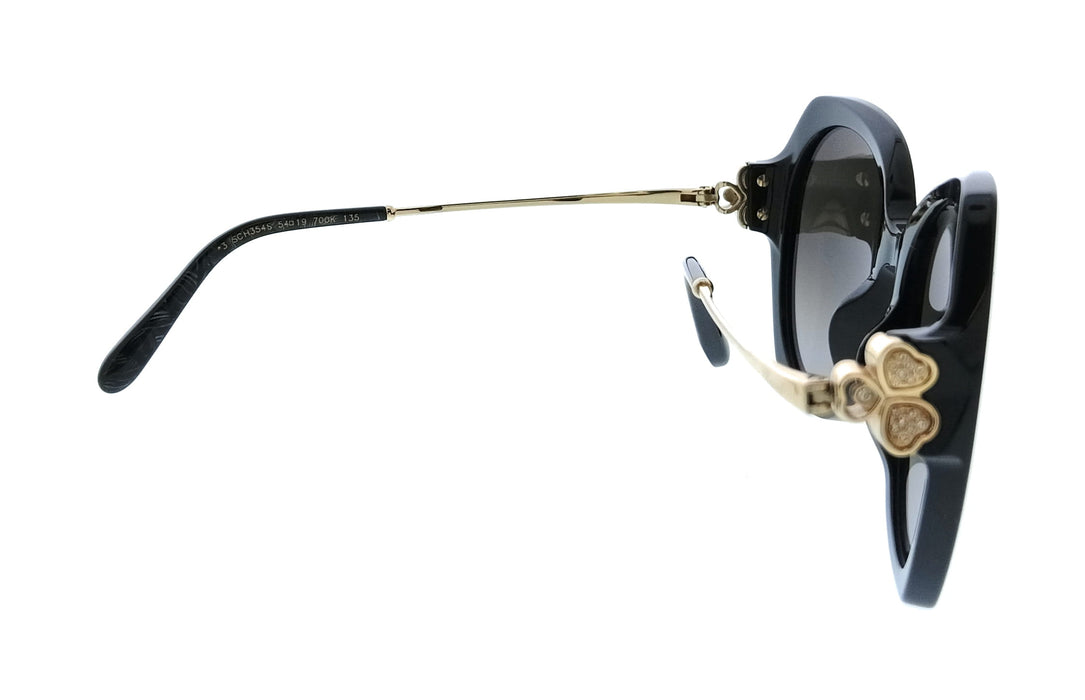 Chopard SCH354S54700K Shiny Black Cat Eye Womens Sunglasses