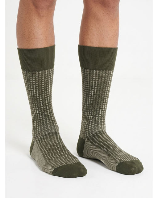 Missoni Olice Green Mens Neat Design Crew Socks-M