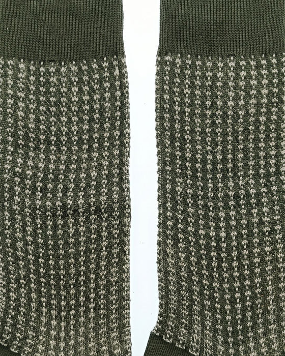 Missoni Olice Green Mens Neat Design Crew Socks-M