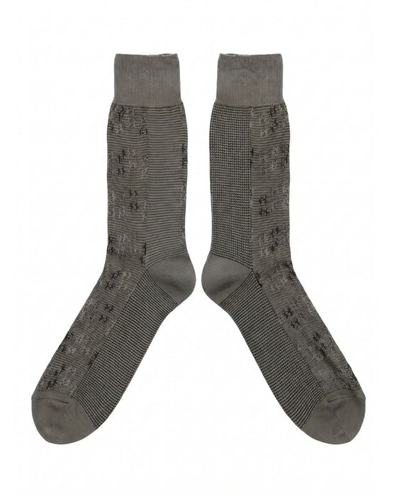 Missoni Soft Green Mens Neat Design Crew Socks-M