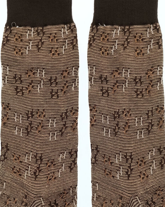 Missoni Brown Mens Neat Design Crew Socks-M
