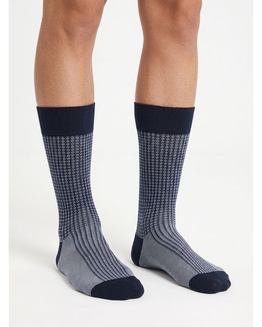 Missoni Dark Navy Mens Neat Design Crew Socks-M