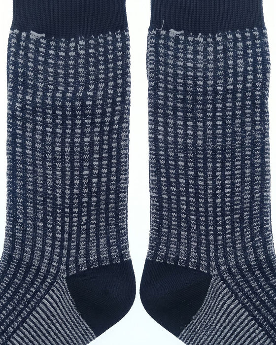 Missoni Dark Navy Mens Neat Design Crew Socks-M