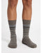 Missoni Taupe Blue Mens Classic Stripe Crew Socks-M