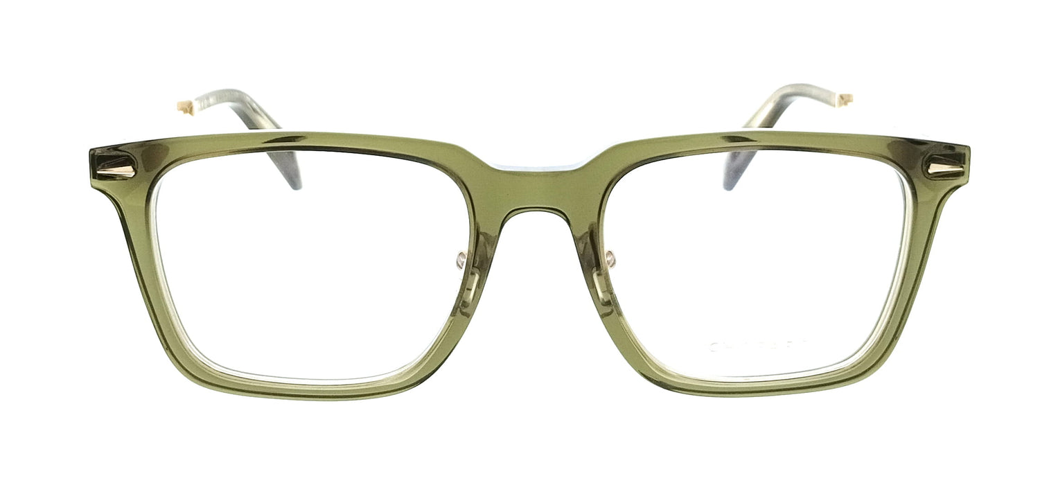 Chopard VCH346 5209HF Olive Green Square Mens Optical Frames