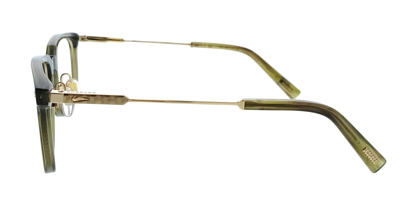 Chopard VCH346 5209HF Olive Green Square Mens Optical Frames