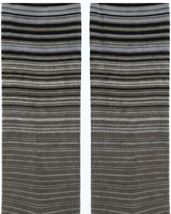 Missoni Taupe Blue Mens Classic Stripe Crew Socks-M
