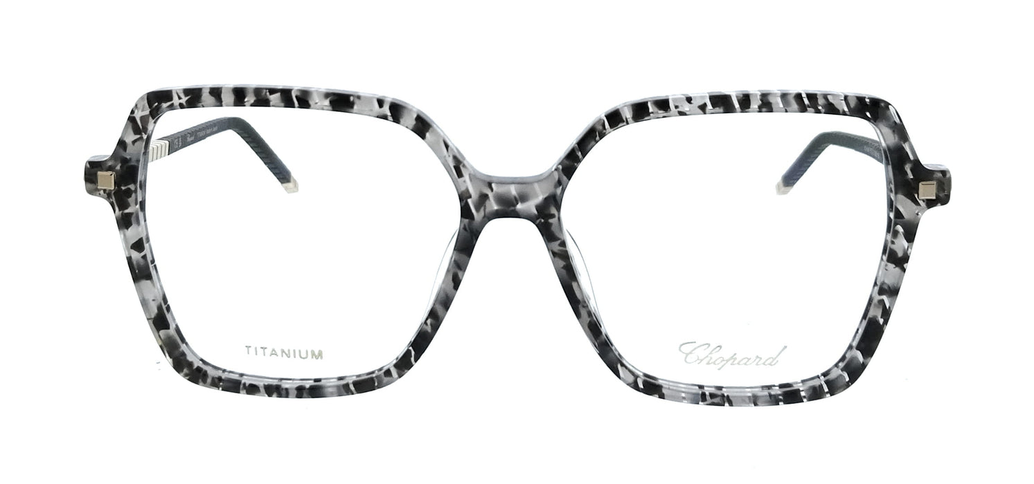 Chopard VCH348M5503KU Black Gray Havana Square Womens Optical Frames